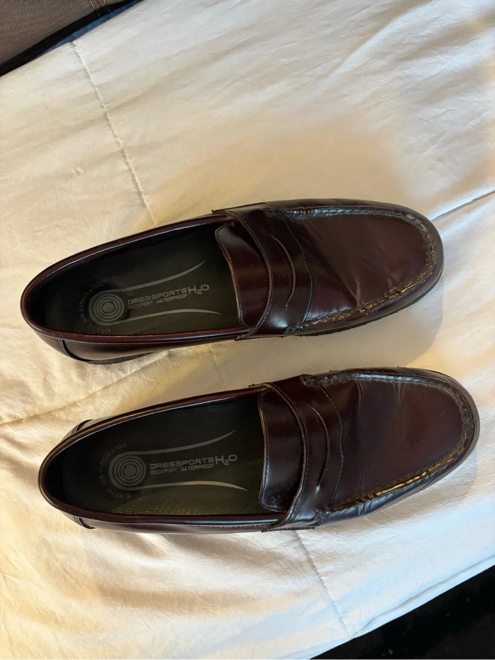 Rockport waterproof Men's Classic Penny Loafers in Dark Brown
